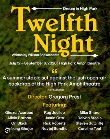 [High Park Amphitheatre] 셰익스피어 야외 연극 '십이야(Twelfth Night)