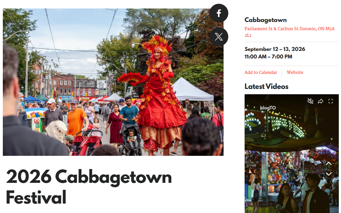 캐비지타운 페스티벌 (Cabbagetown Festival)